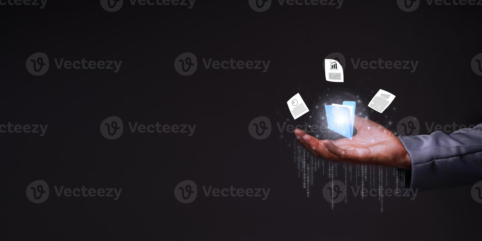 virtual Global Internet connection metaverse, Folder Document Management System, online documentation database and process automation photo