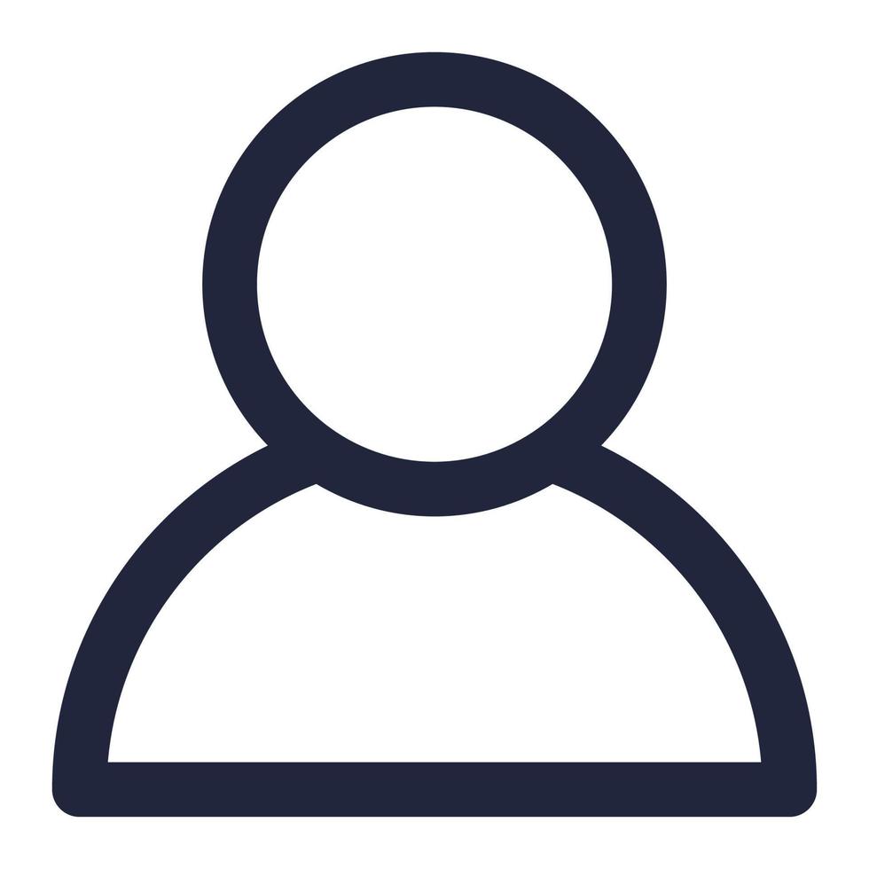 icono de perfil de interfaz de usuario vector