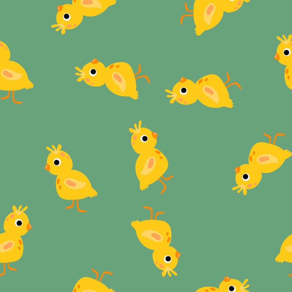 chick pattern. Bright children's pattern for textiles, decor. children's illustration. vector