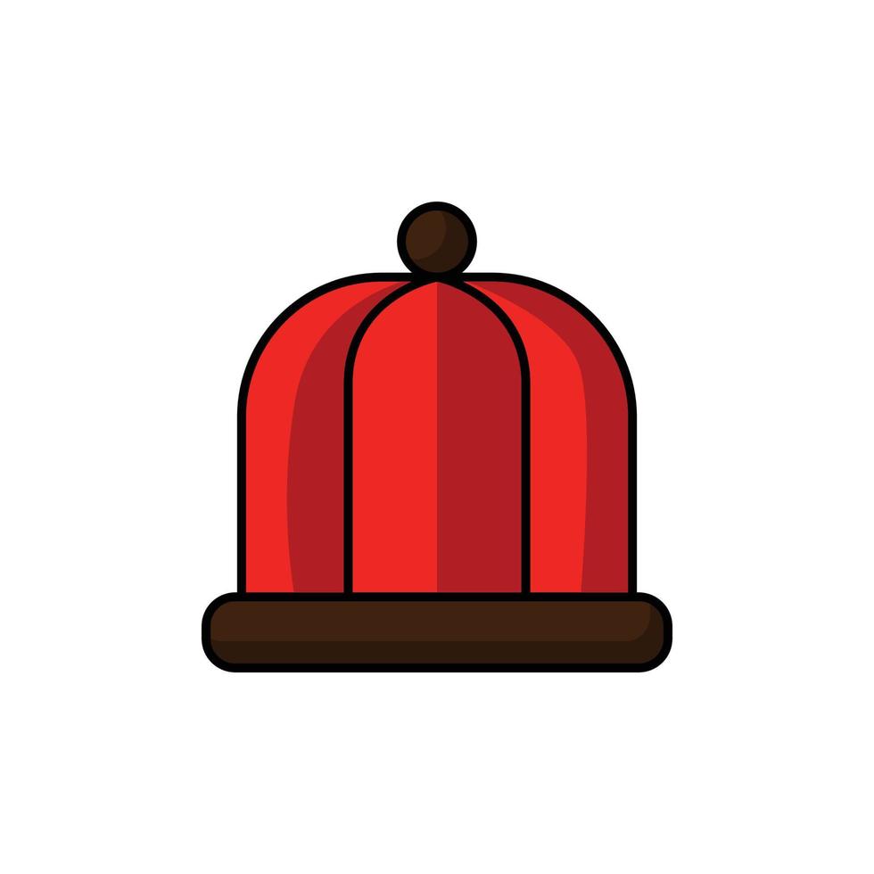 chinese hat icon vector