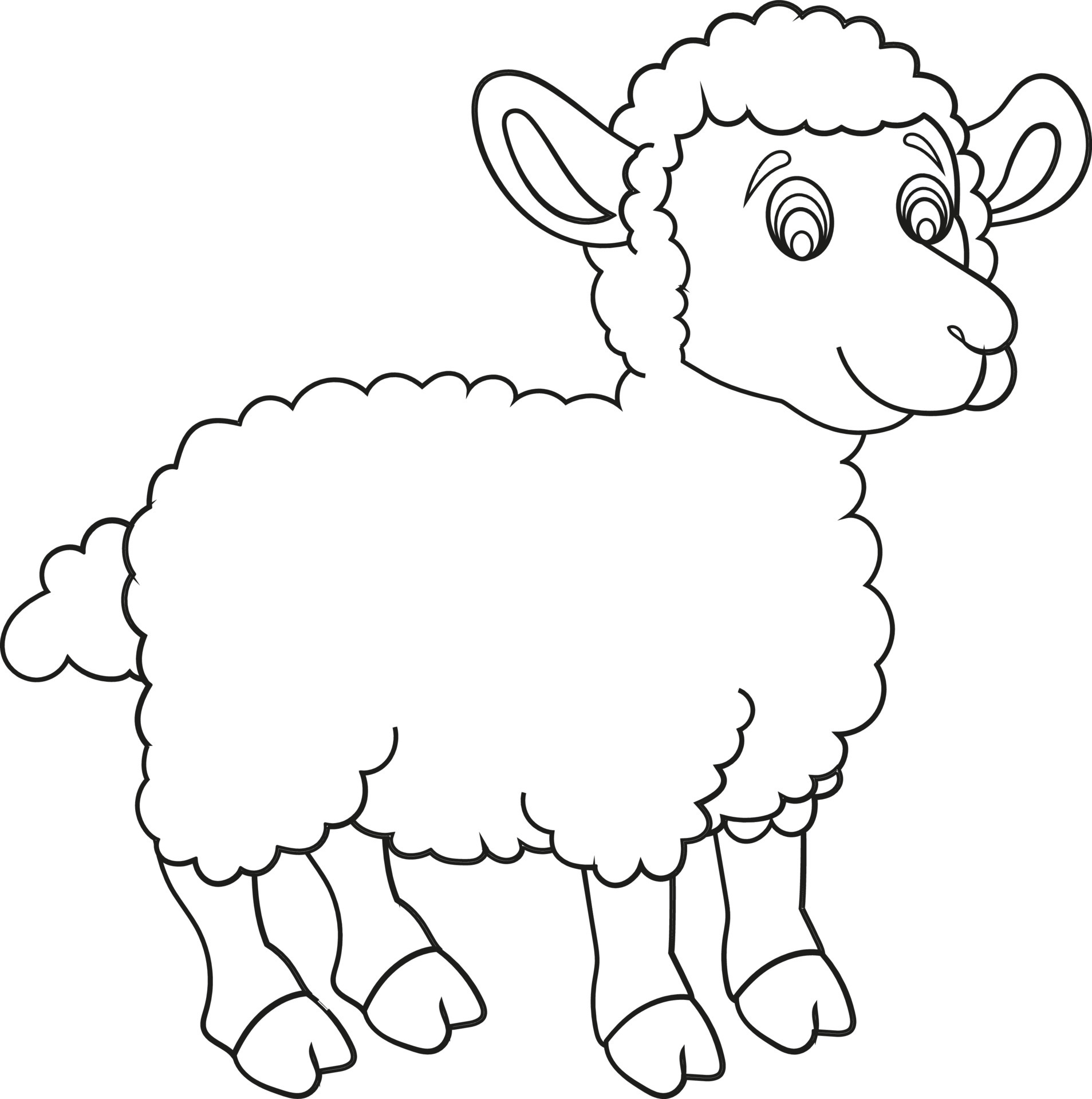 Black and White Cartoon Sheep 6018740 Vector Art at Vecteezy Black and White Cartoon Sheep 6018740 Vector Art at Vecteezy