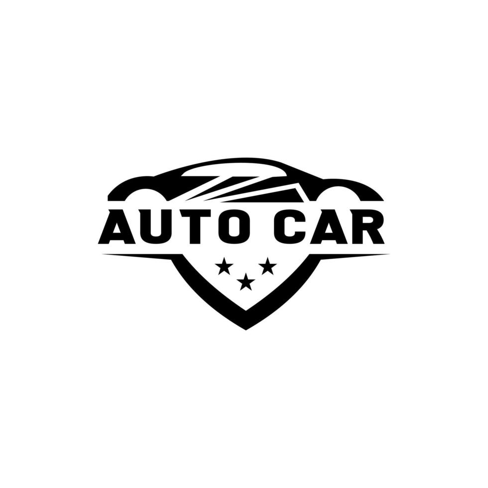 Ilustración de vector de logotipo de coche moderno