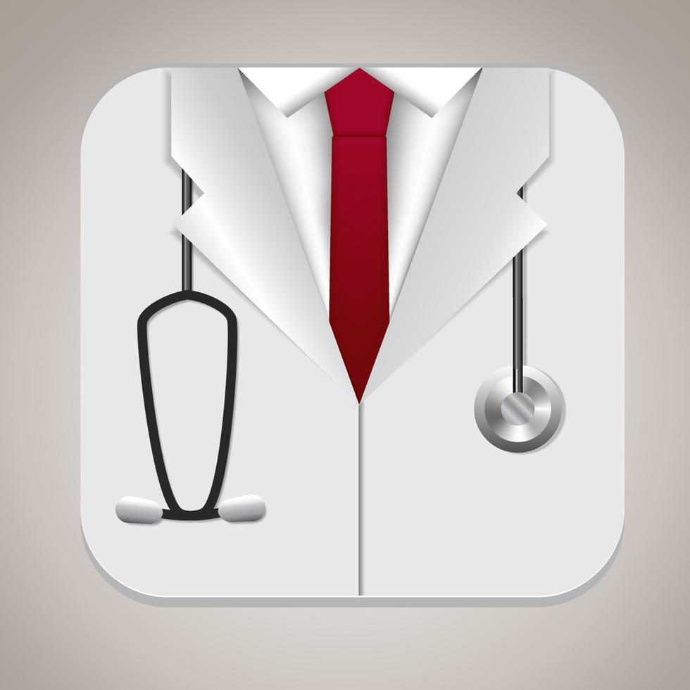 Doctor realistic icon vector illustration