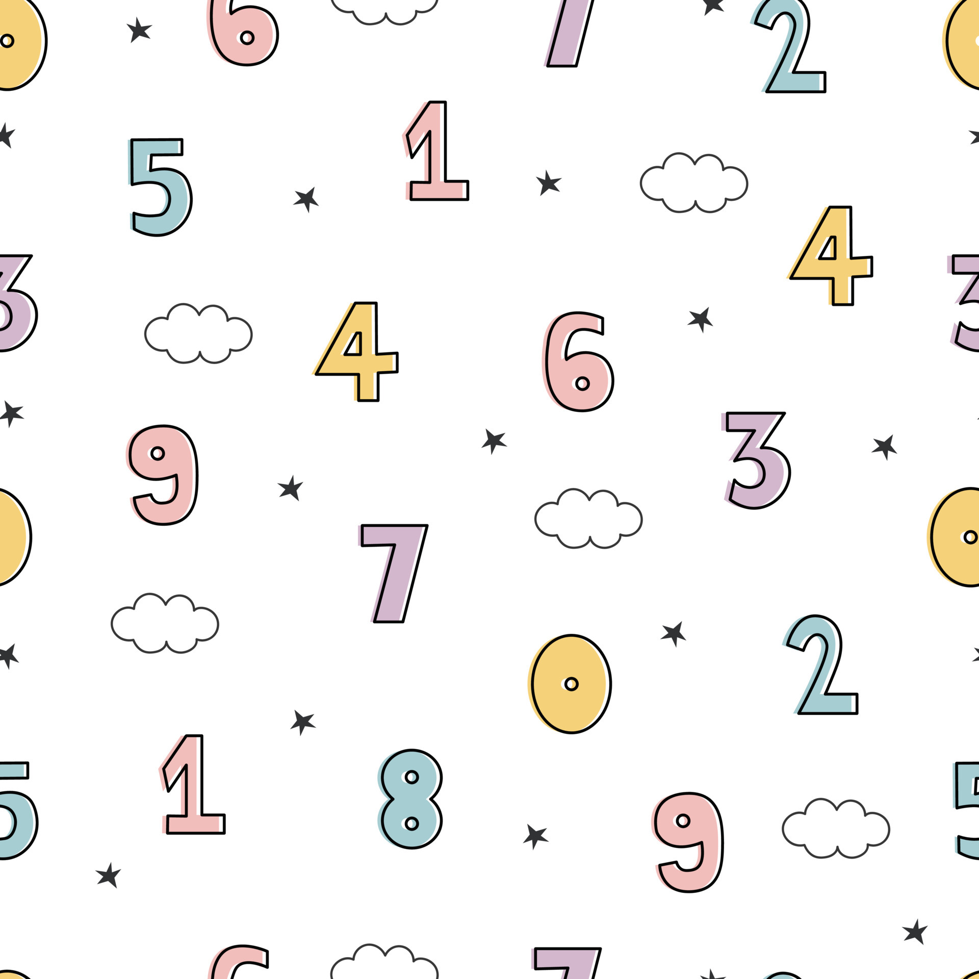 Seamless pattern Number Font 123 Symbols Design Cartoon Style For Kids Suitable for prints, posters, nursery wallpaper 6019466 Vector Art at Vecteezy Seamless pattern Number Font 123 Symbols Design Cartoon Style For Kids Suitable for prints, posters, nursery wallpaper 6019466 Vector Art at Vecteezy