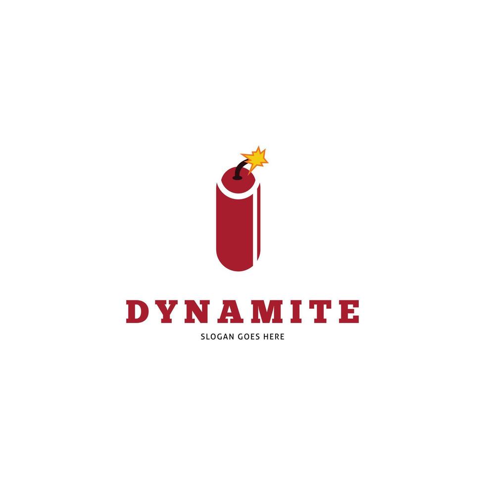 diseño de ilustración de plantilla de logotipo de vector de icono de dinamita o tnt