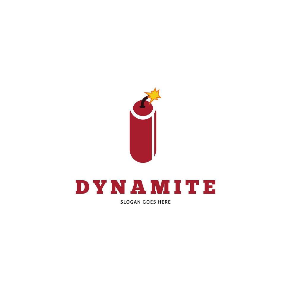 Dynamite or TNT Icon Vector Logo Template Illustration Design