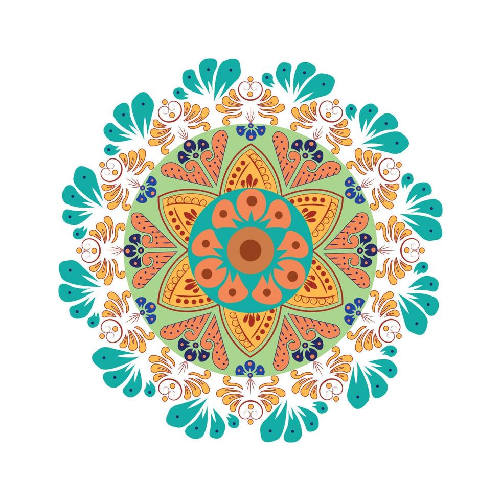 Mandala. Vector Ethnic Oriental Circle Ornament vector in illustration