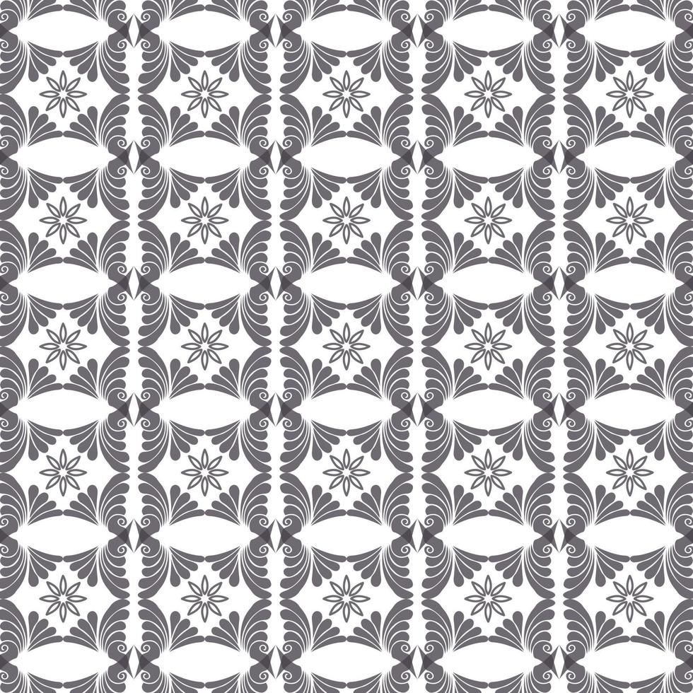 Luxury design Ornament, Seamless geometric ornamental vector pattern. vector in illustration Abstract black white background