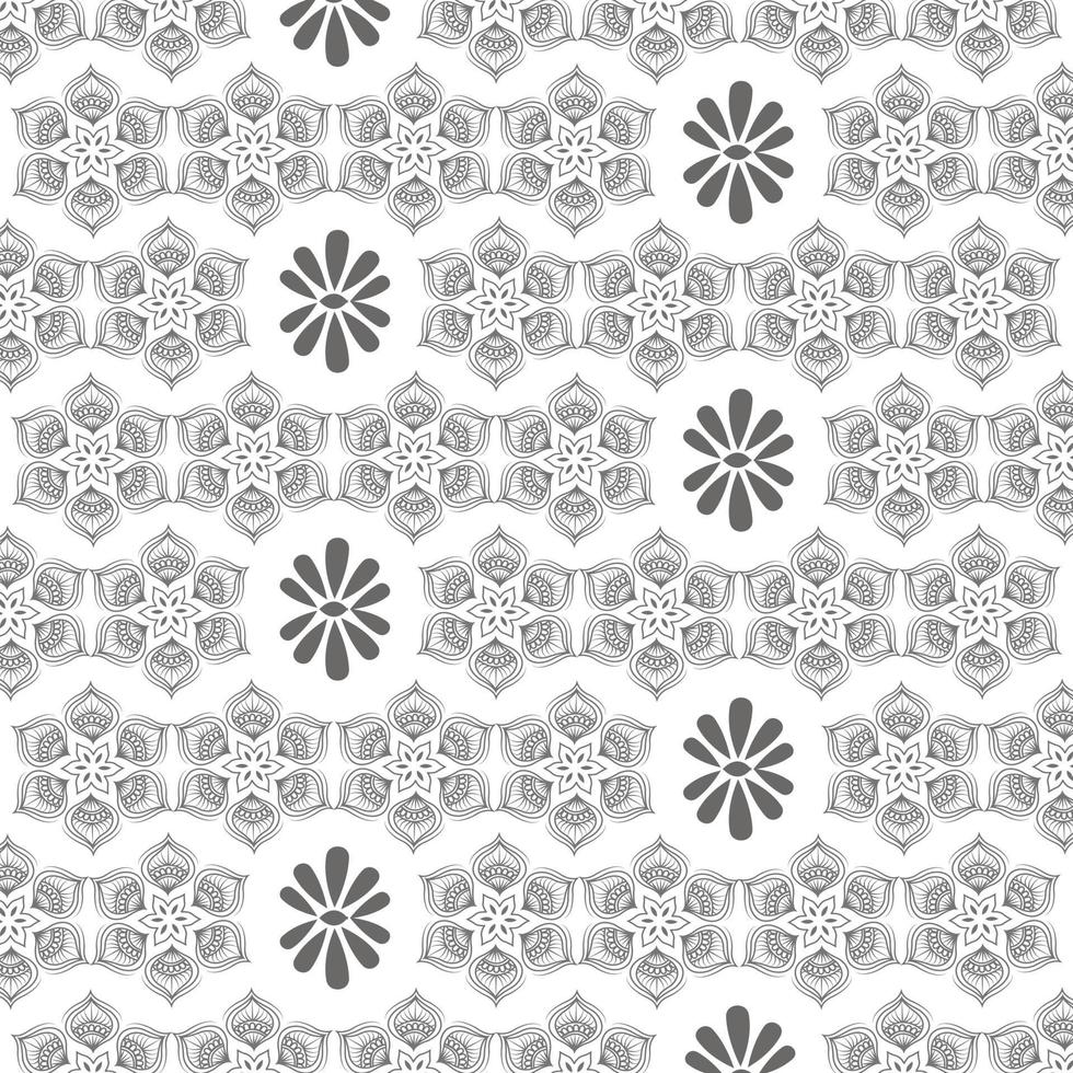 Black snowflake pattern. Fashion graphic background design. Modern stylish abstract texture. Diagonal ornament. Monochrome template for prints textiles, wrapping, wallpaper Vector illustration