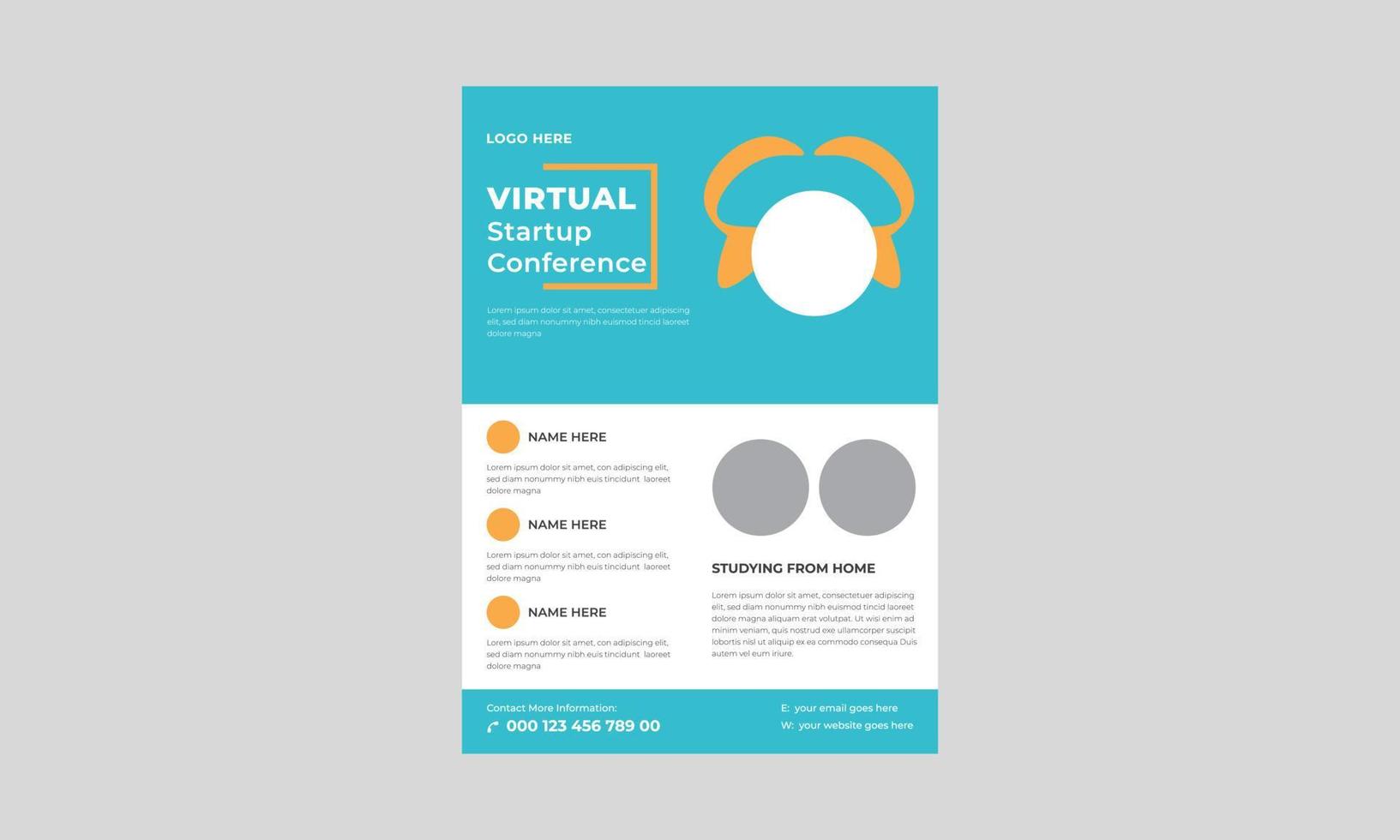 Webinars invite template. Banner live webinar promotion for flyer, creative webinar and other online seminars, Webinar Flyer design template for Online Education. vector