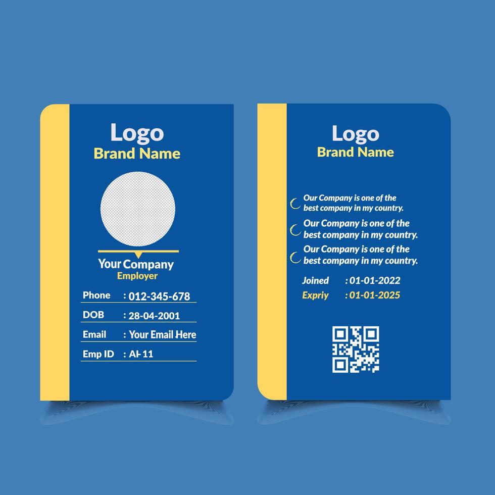 Creative And Stunning ID Card Design vector
