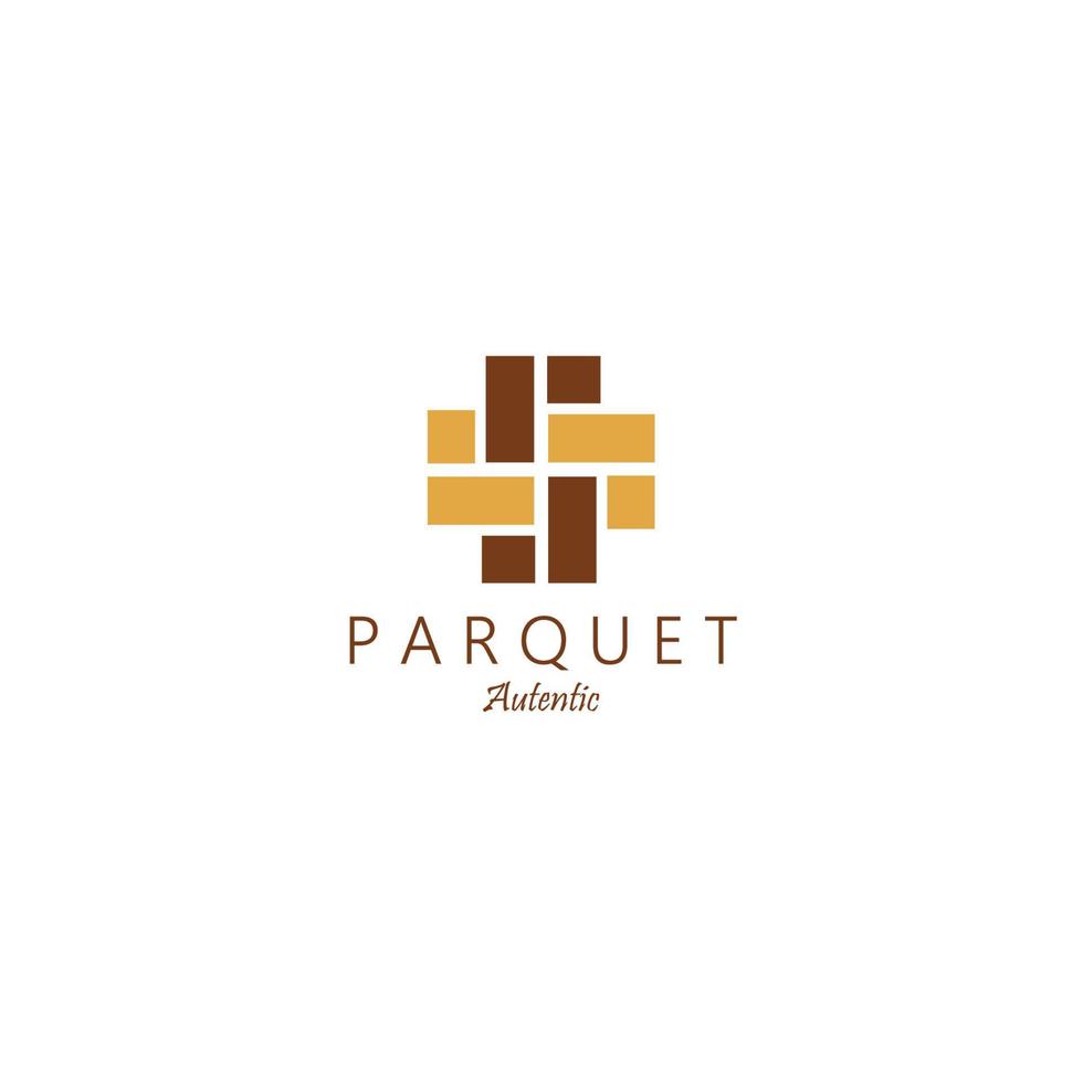 Minimalist Parquet Floor Hardwood Logo Vector Illustration Design