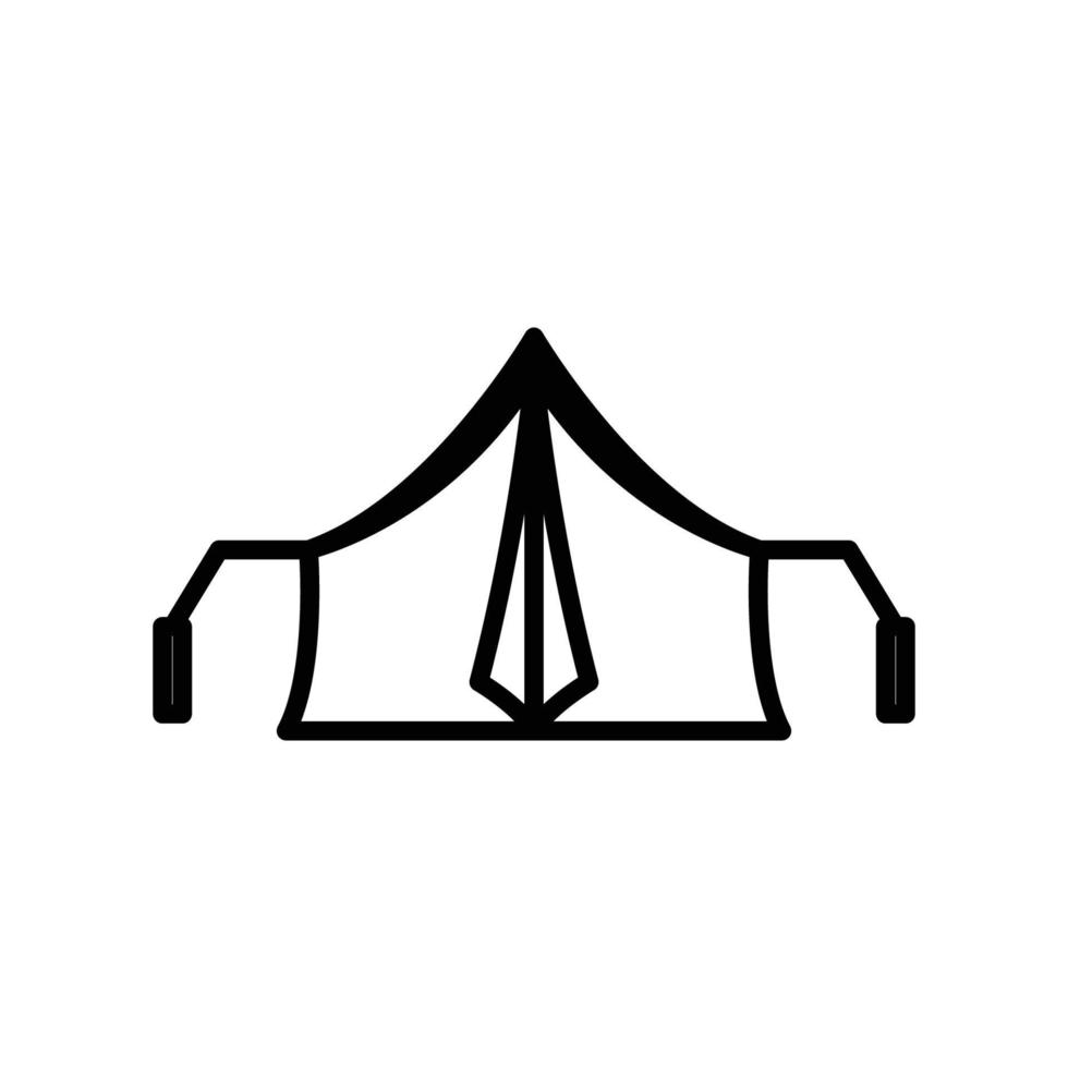 Tent icon. line icon style. suitable for camping icon. simple design editable. Design template vector