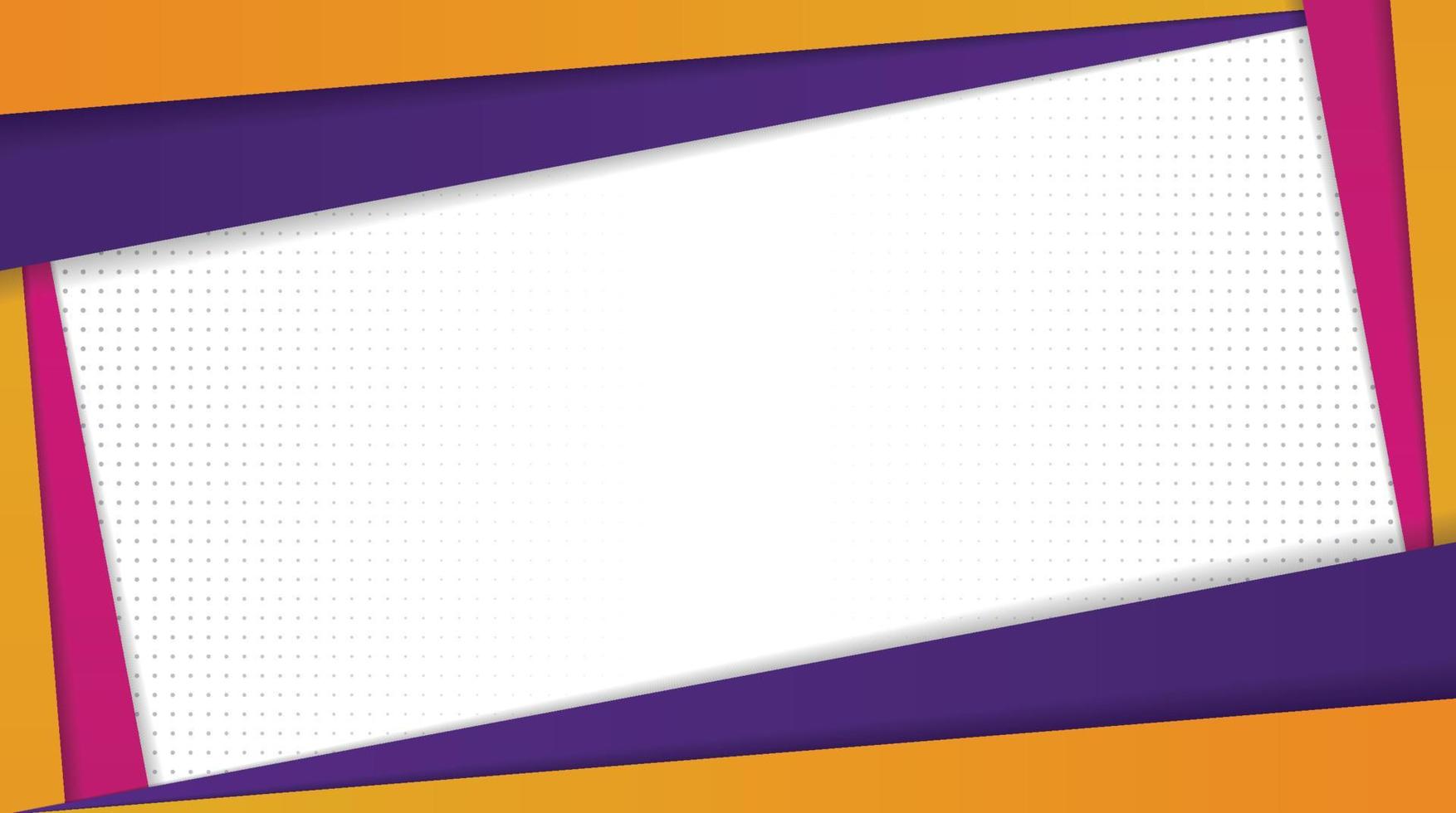 background vector of overlap colorful stripe frame with white white center text holder suitable for billboard, announcement board, text message board, background, website. EPS 10
