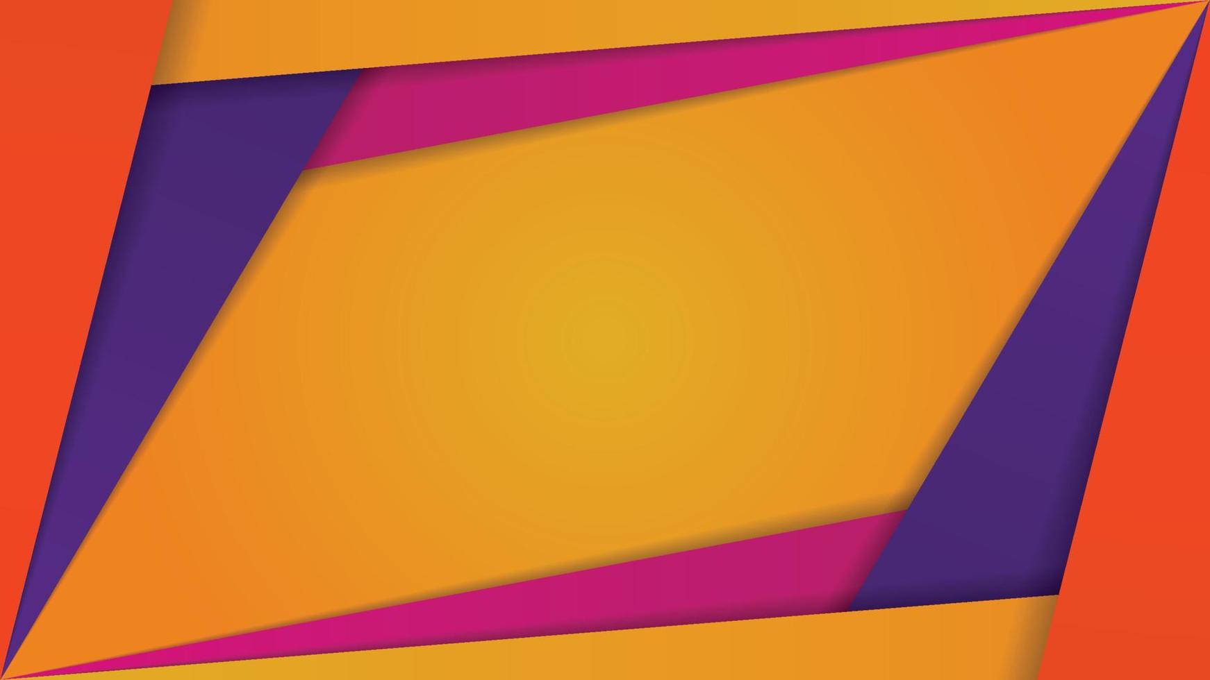 colorful overlap line frame background vector with center writing place suitable for billboard, announcement board, text message board, backdrop, website. EPS 10