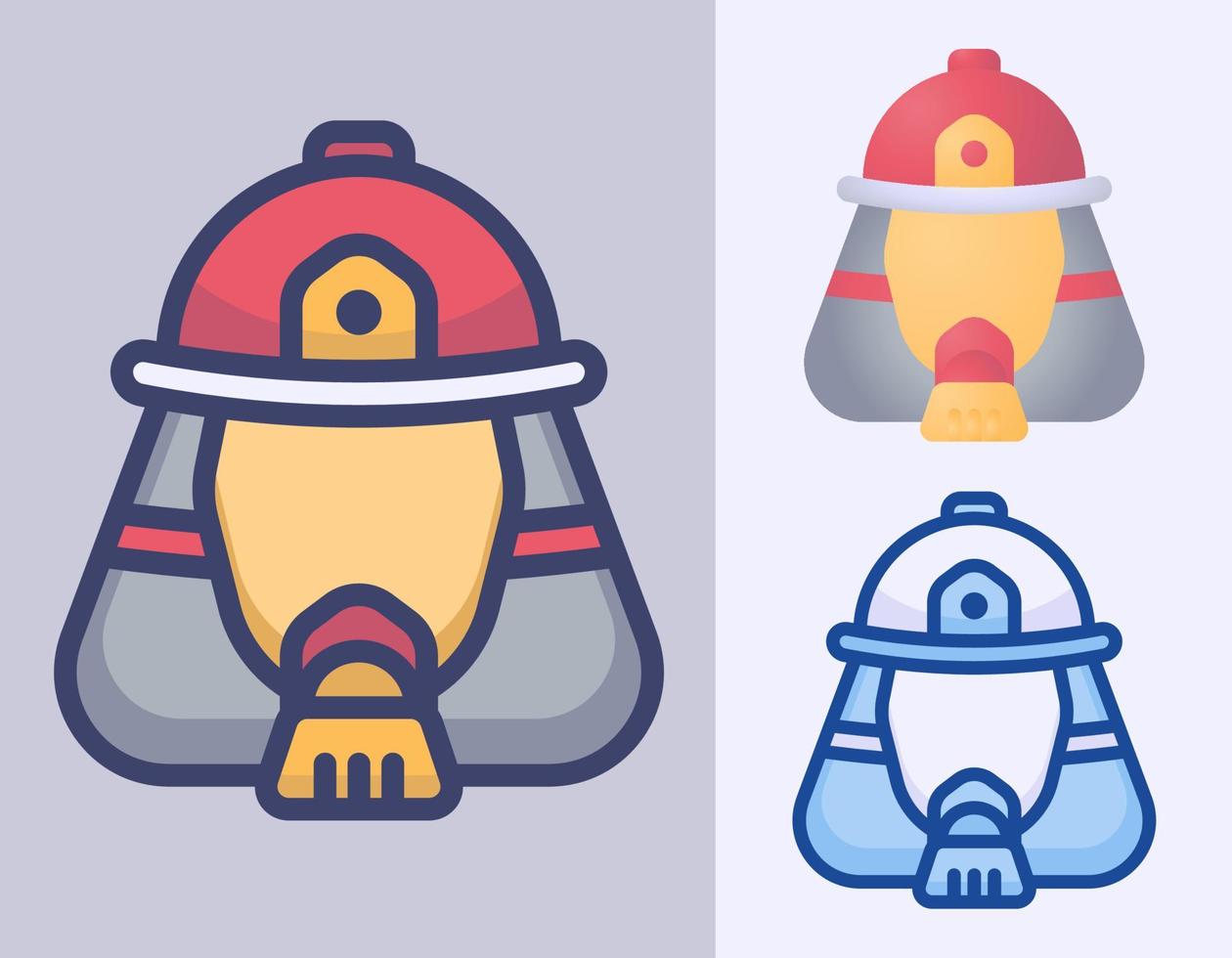 bombero bombero icono dibujos animados vector ilustración