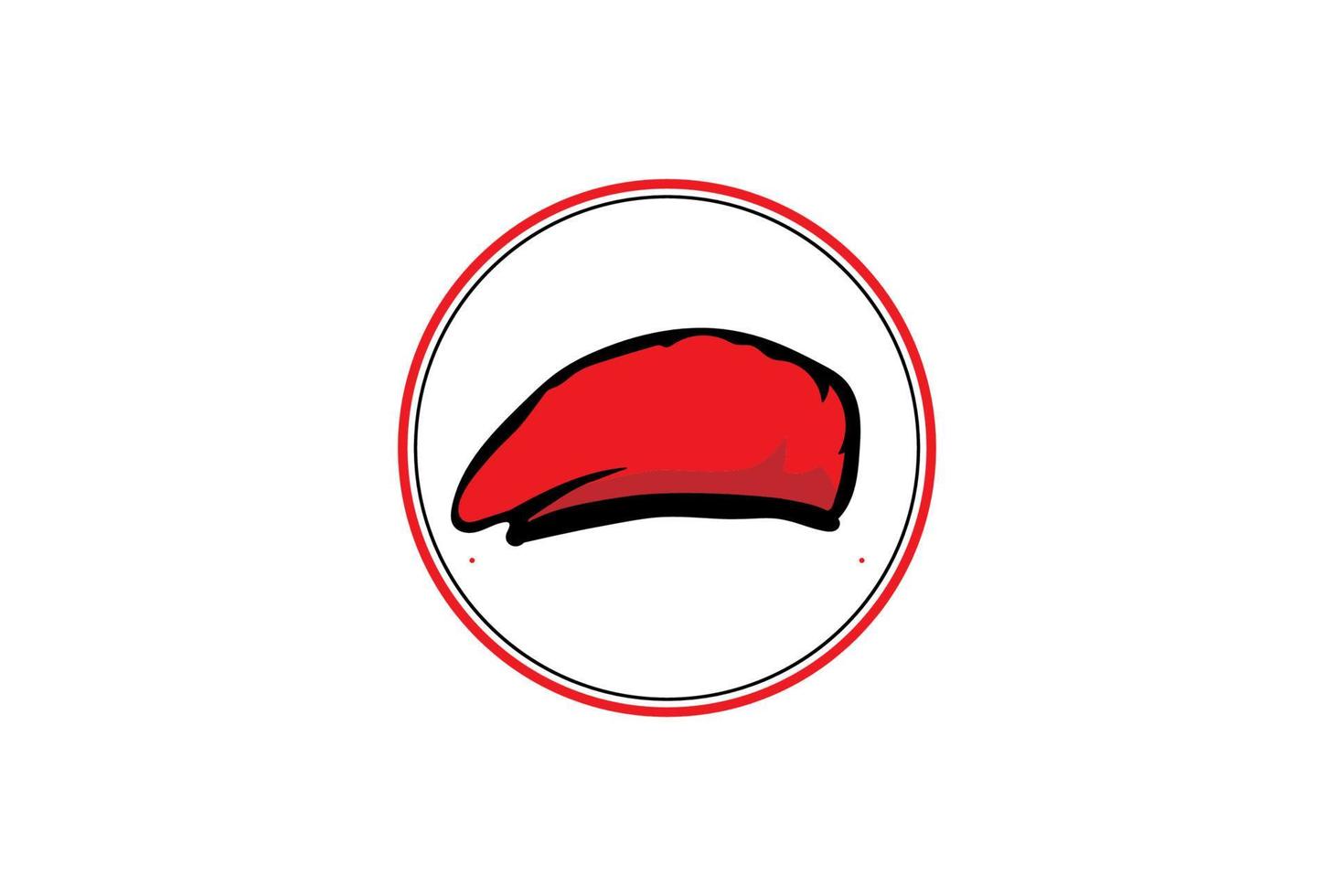 Retro Military Beret for Soldier Army Force Navy Hat Cap Logo Design Vector