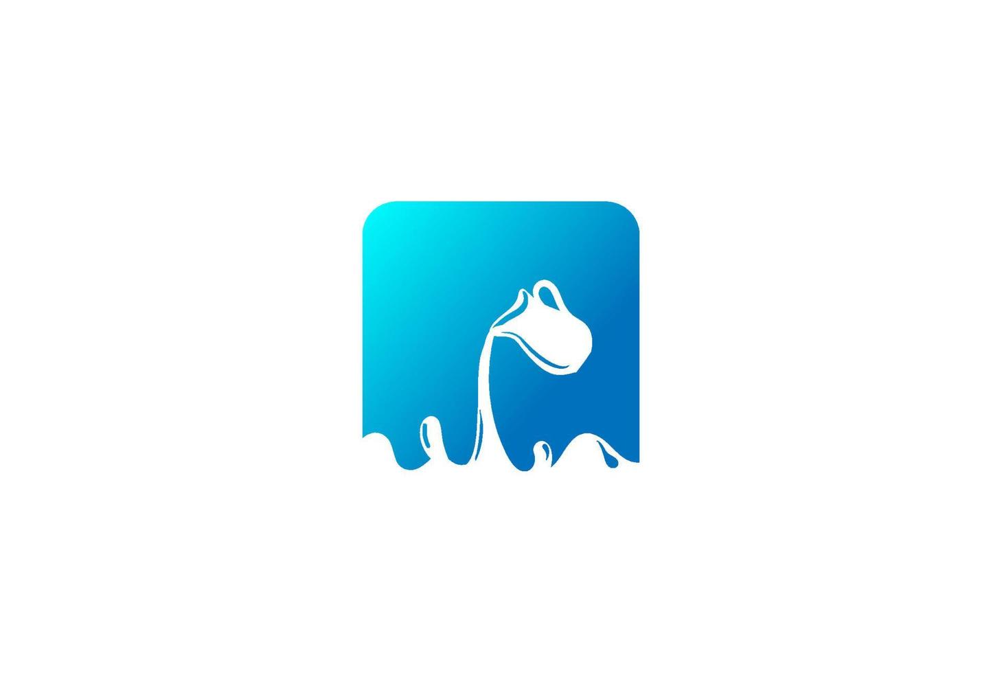 Simple Modern Fresh Milk for Farm Product Logo Design Vector