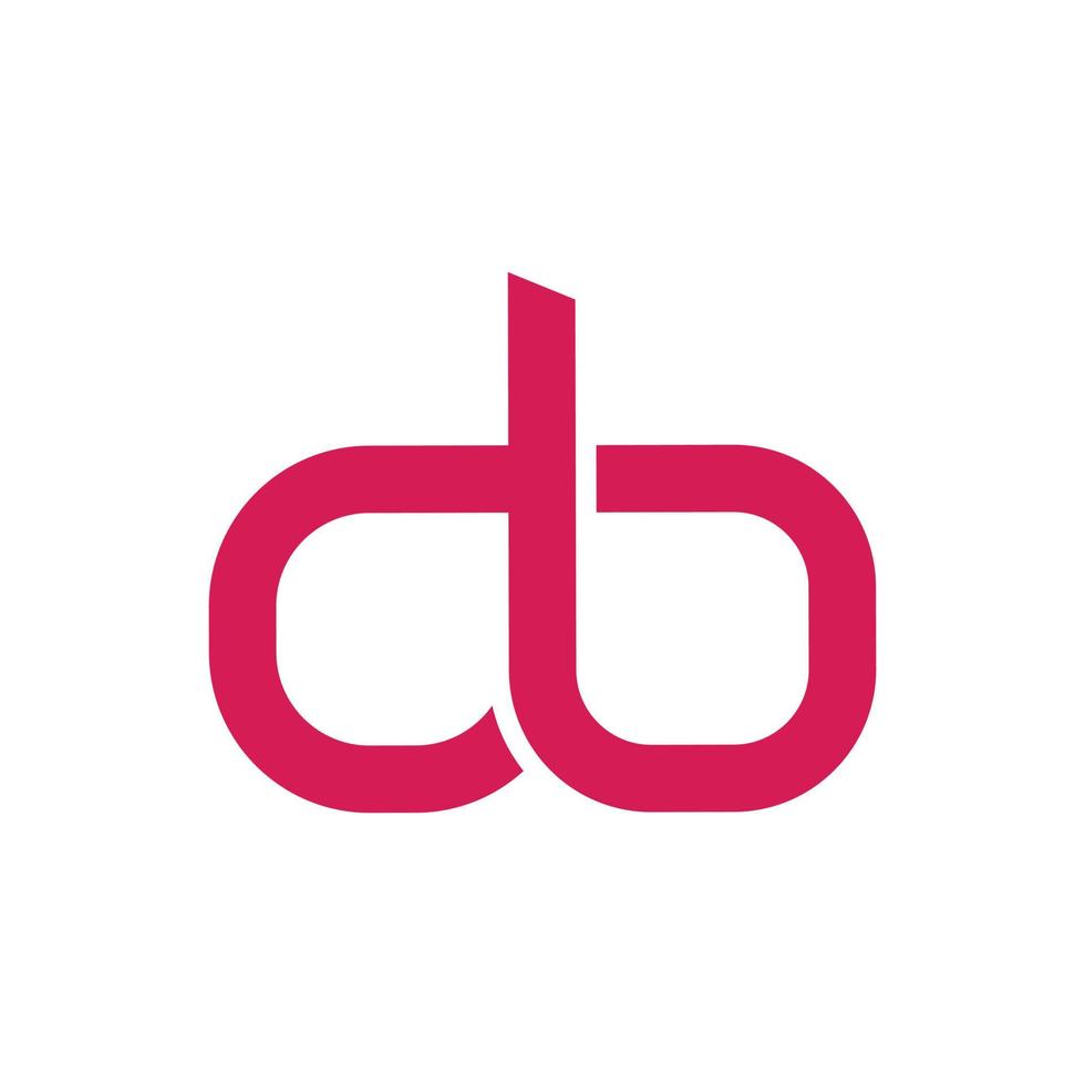 Letter db vector logo.