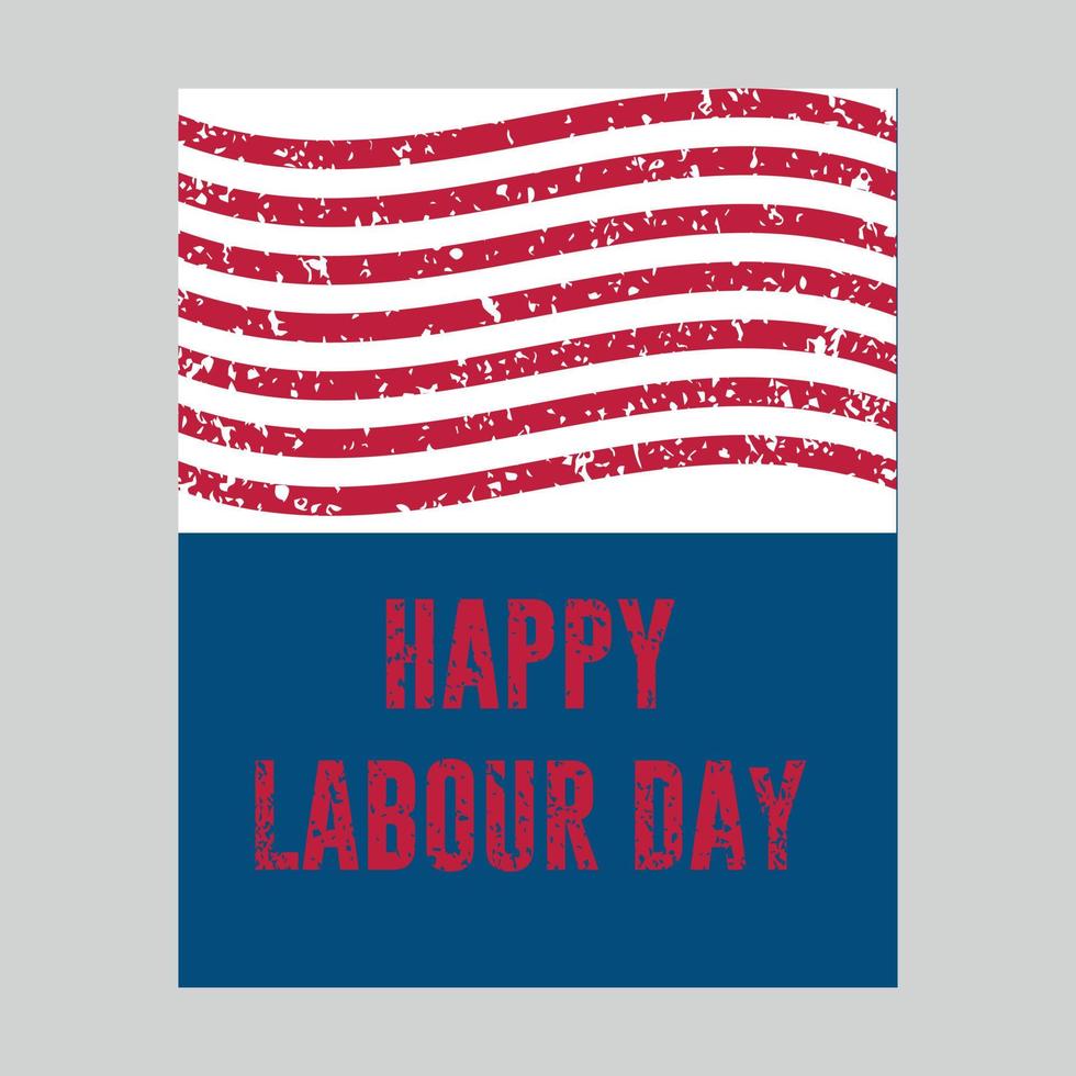 Happy Labor Day Poster vector