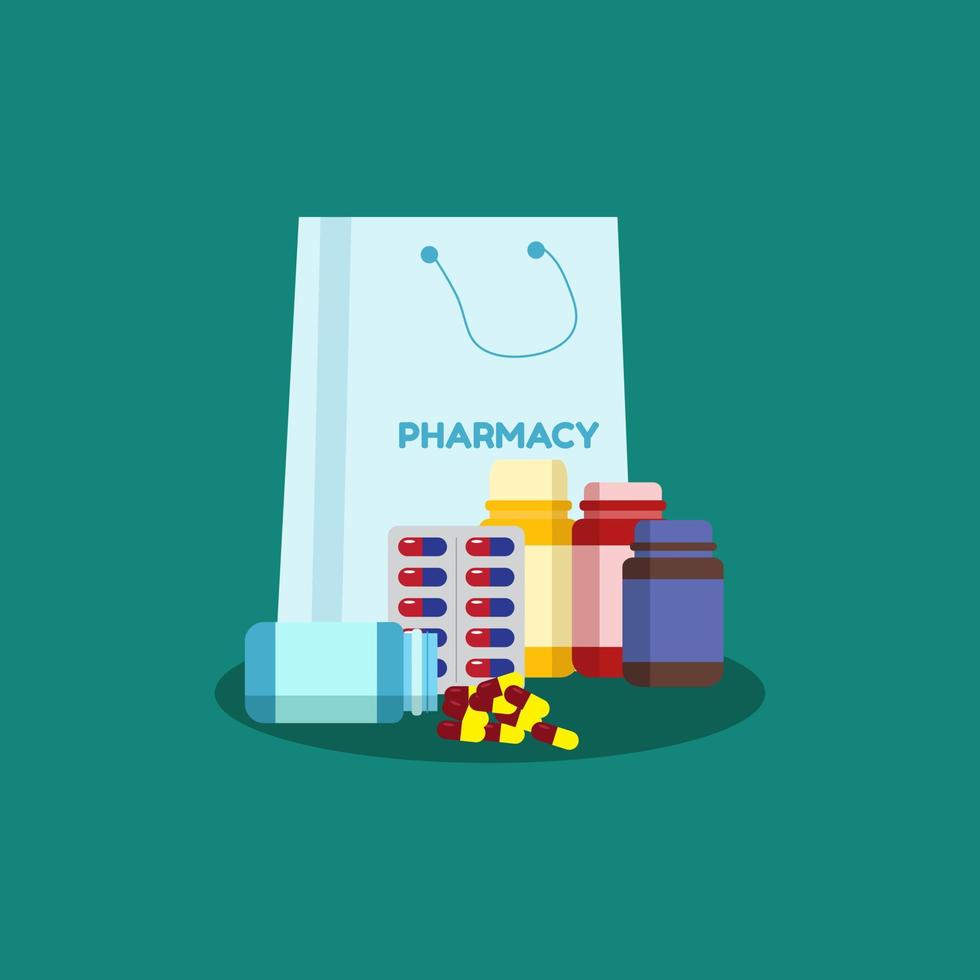 Drugs Vector Illustration