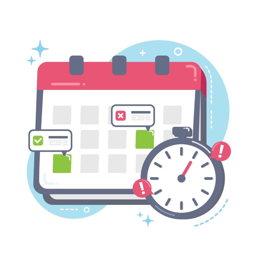 Time Management Concept Illustration vector