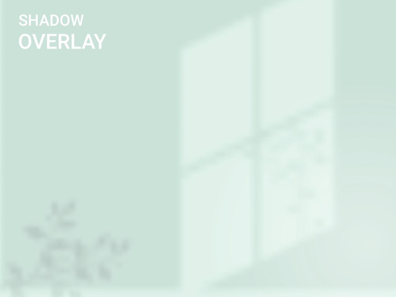 Window shadow overlay effect indoor background vector
