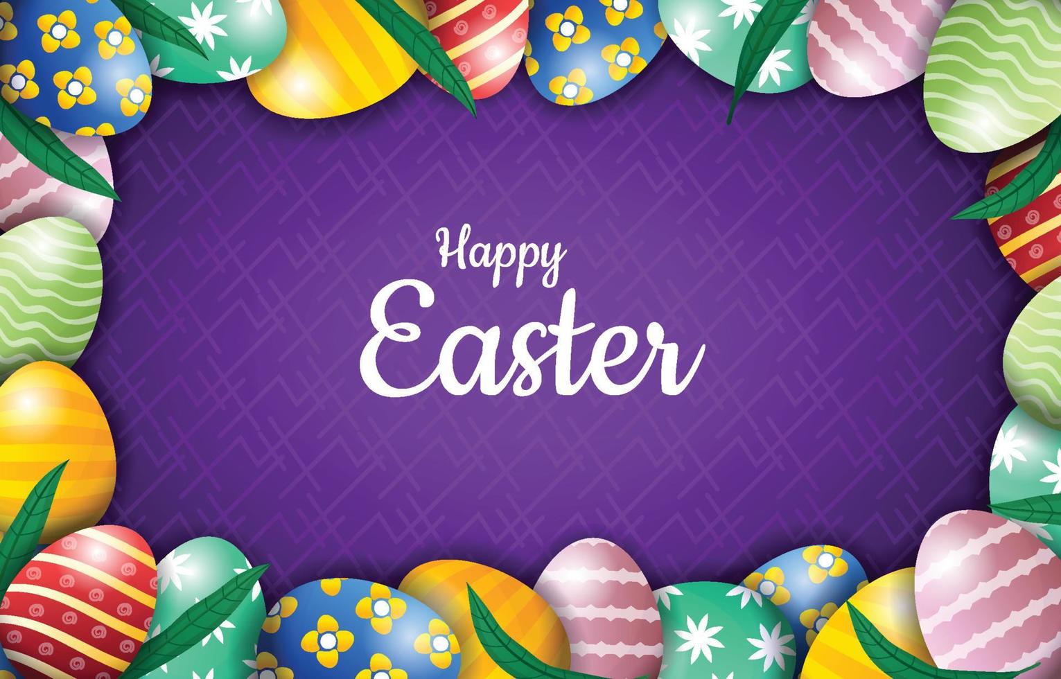 Easter Eggs Background vector