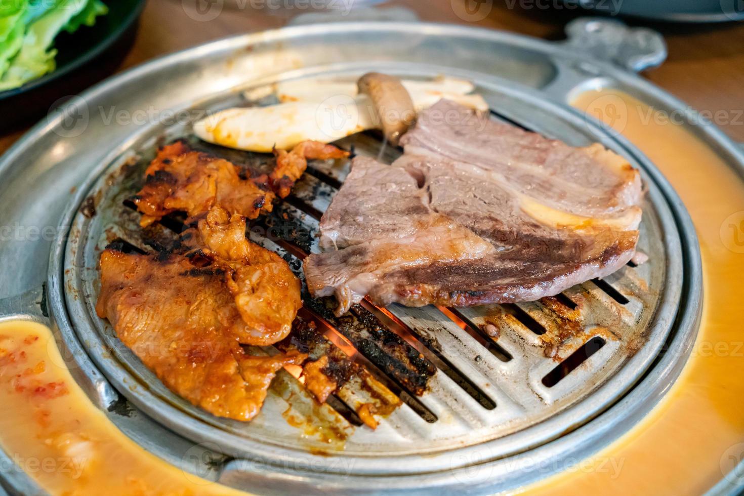 grilled meat in Korean style or Korean BBQ 6023001 Stock Photo at Vecteezy