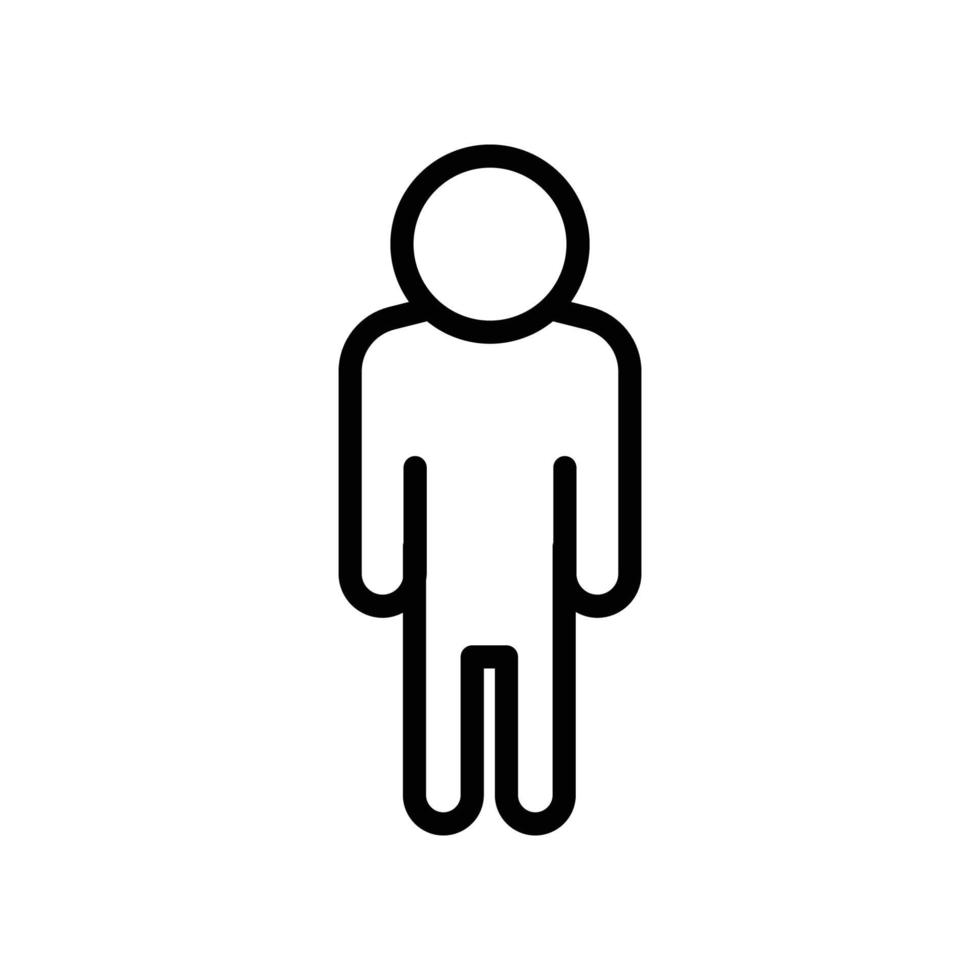 icono de hombres de personas. estilo de icono de línea. diseño simple editable. vector de plantilla de diseño