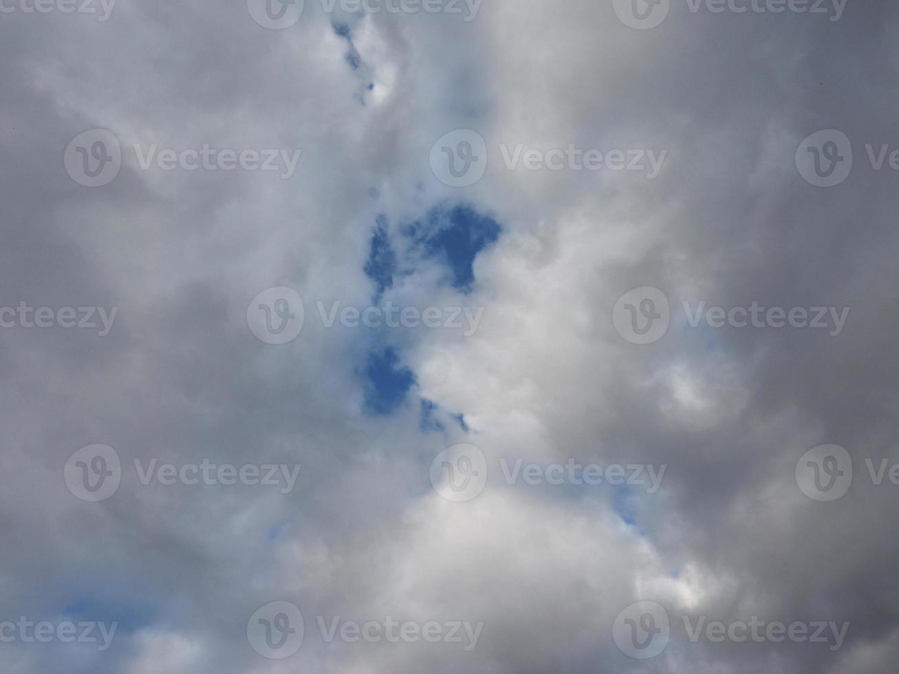 blue sky with clouds background photo