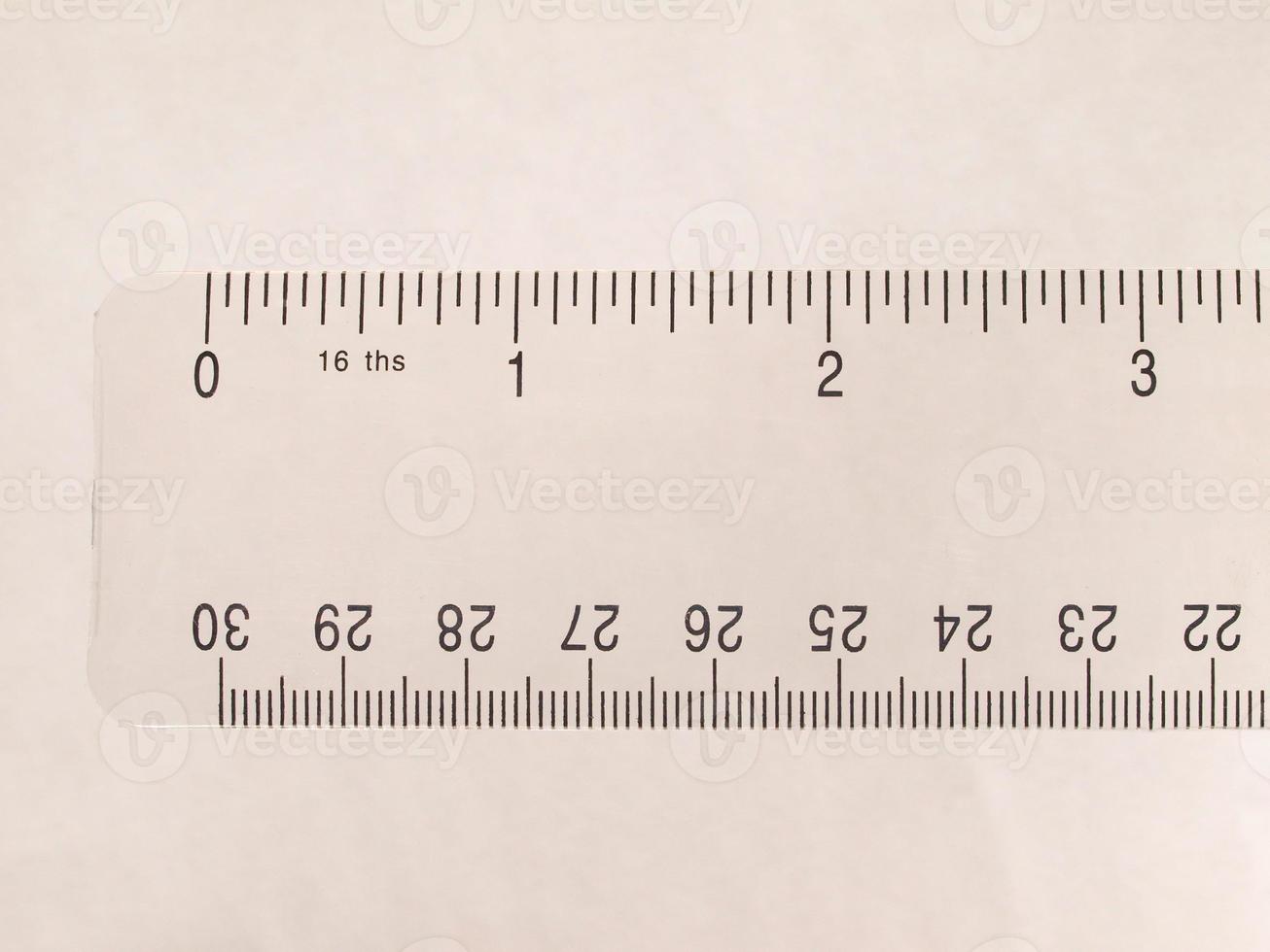 Imperial and metric ruler photo