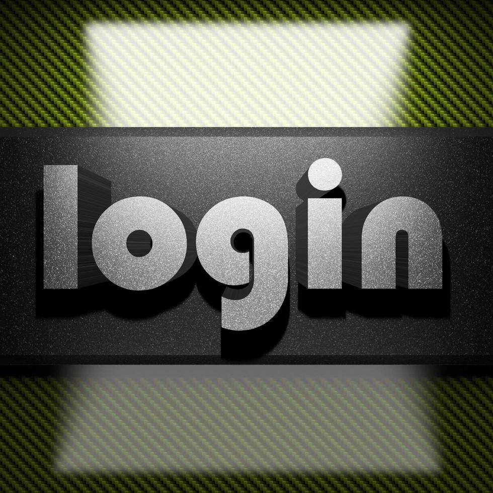 login word of iron on carbon photo