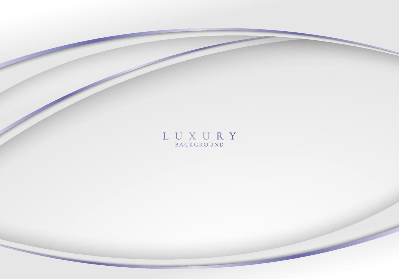 Template abstract elegant white curved shape layer and purple lines on clean background vector