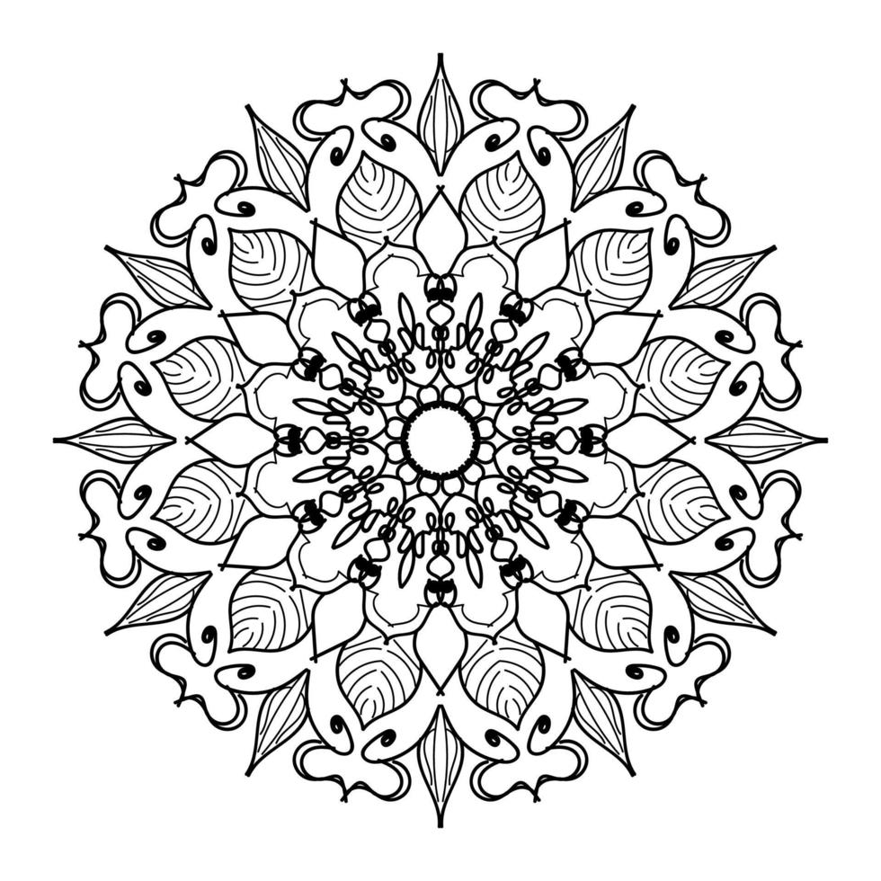 Mandalas for coloring book. Decorative round ornaments. vector