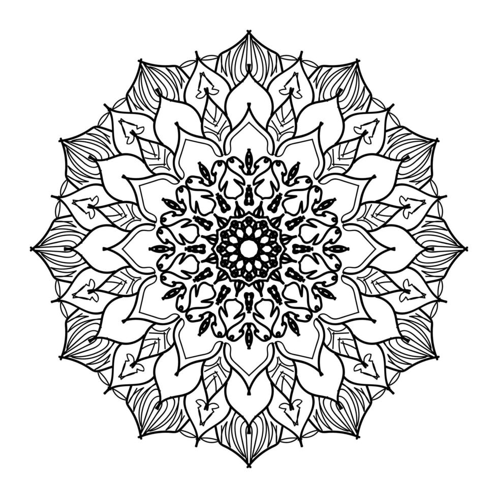 Mandalas for coloring book. Decorative round ornaments. vector