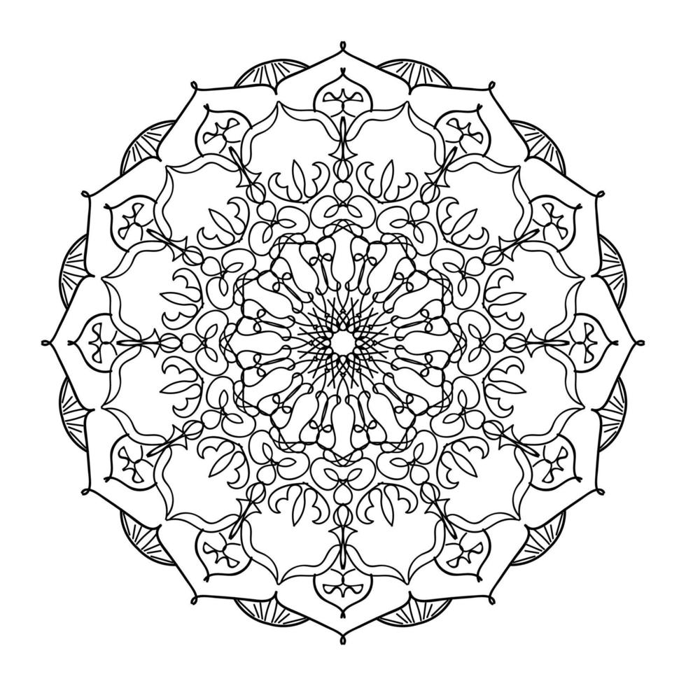 Mandalas for coloring book. Decorative round ornaments. vector