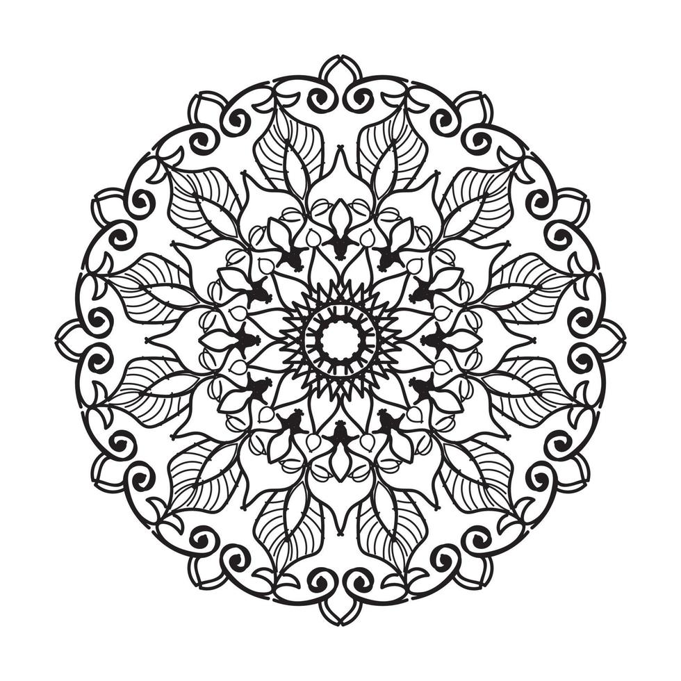 Mandalas for coloring book. Decorative round ornaments. vector