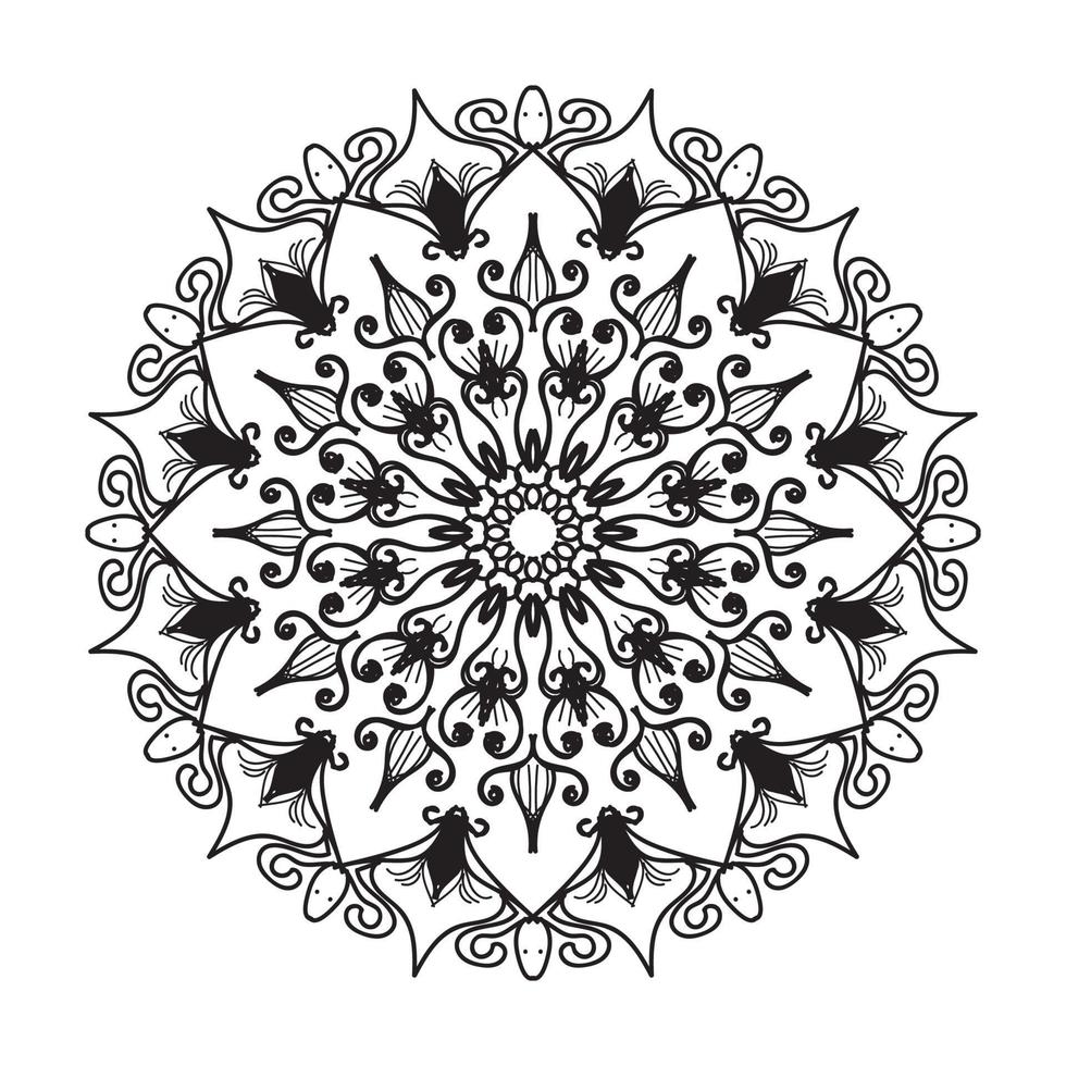 Mandalas for coloring book. Decorative round ornaments. vector