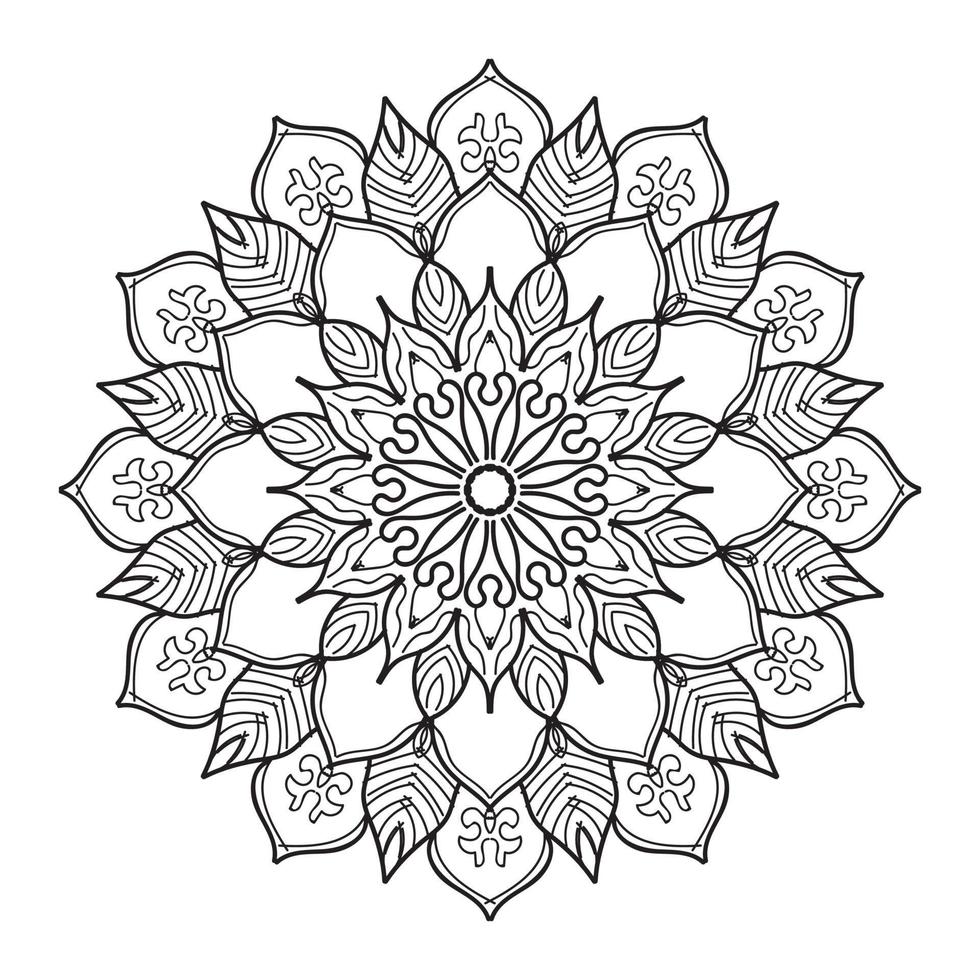 Mandalas for coloring book. Decorative round ornaments. vector