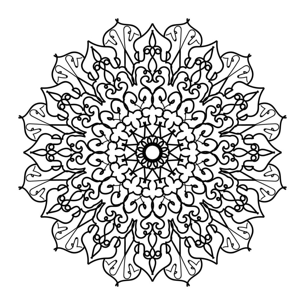 Mandalas for coloring book. Decorative round ornaments. vector