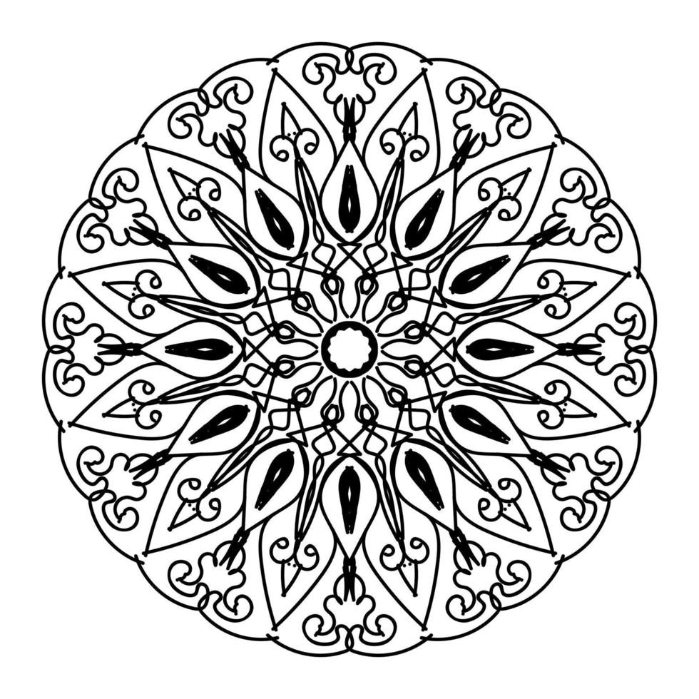 Mandalas for coloring book. Decorative round ornaments. vector