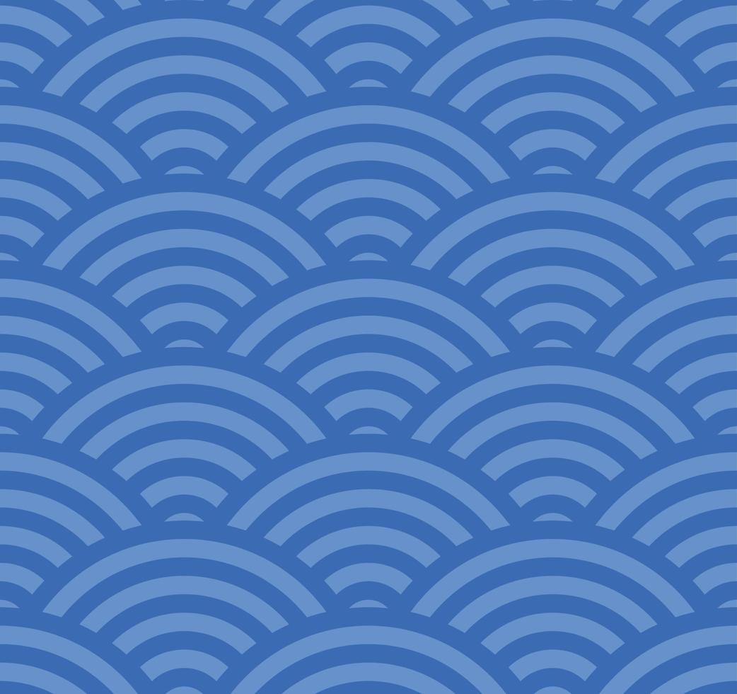 Japanese wave pattern vector