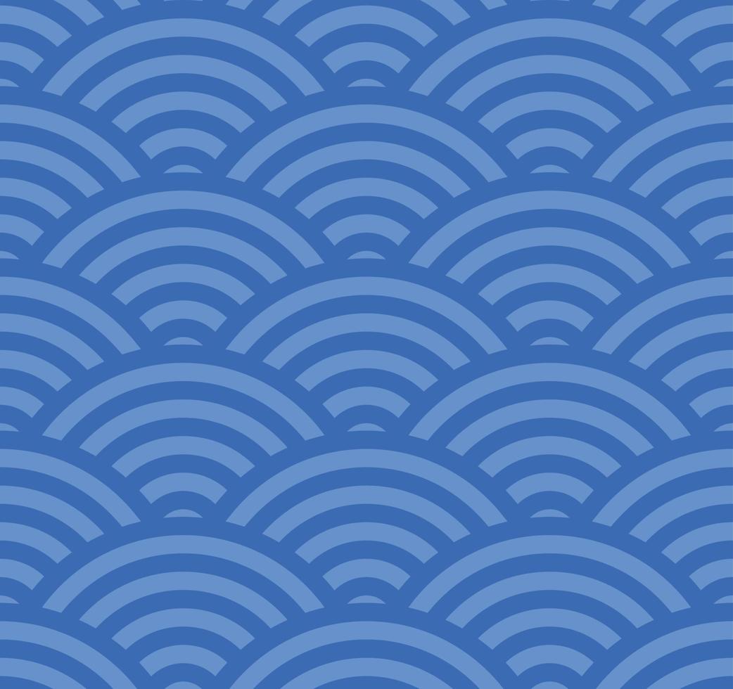 Japanese wave pattern vector