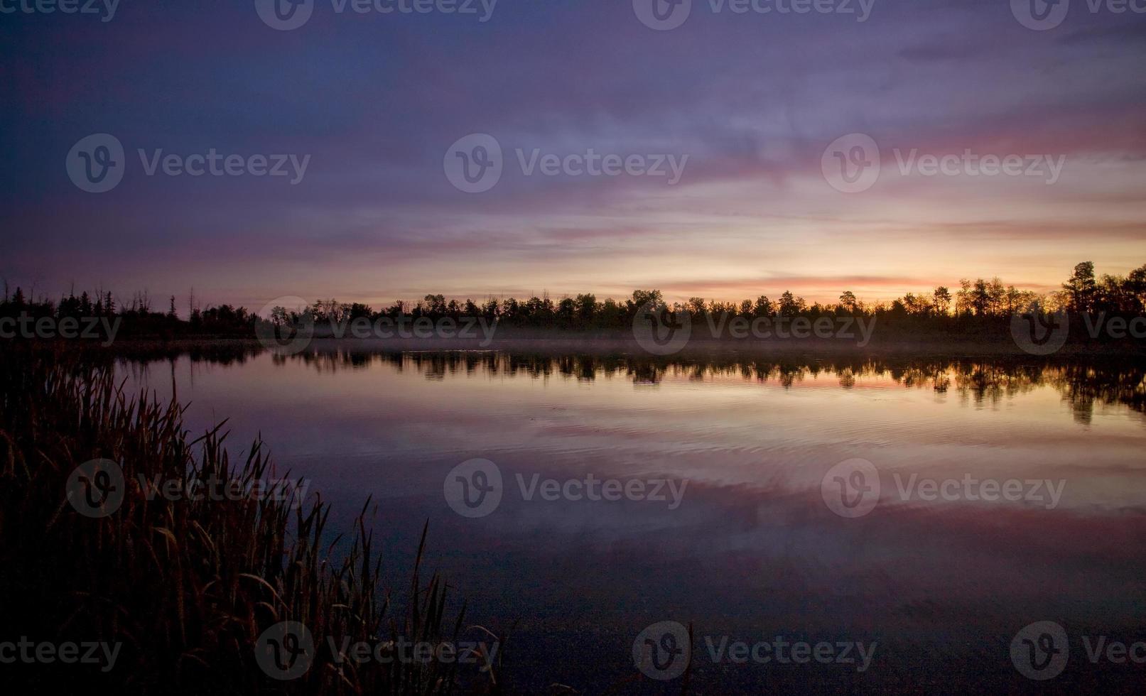 Sunrise on Northern Lakes Manitoba photo