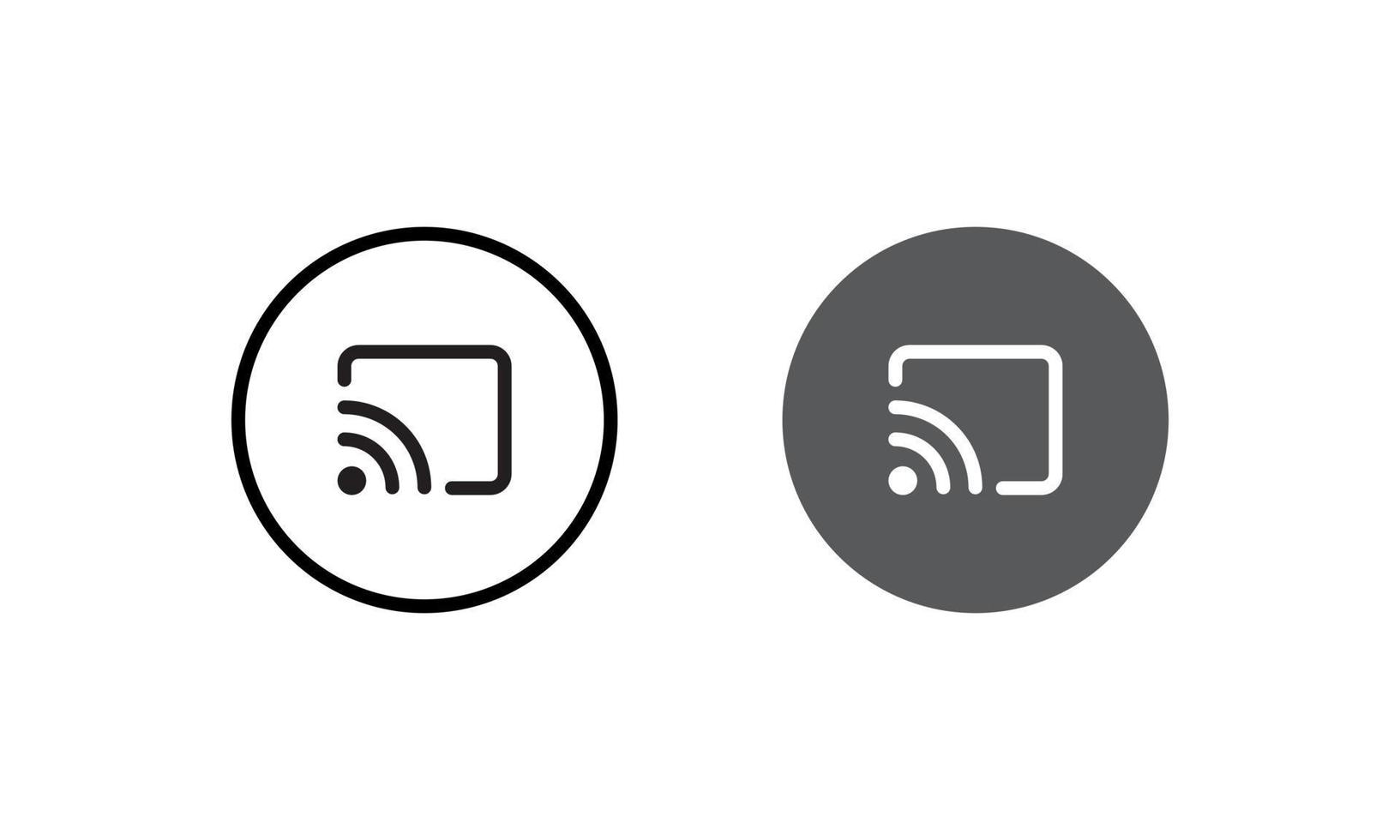 Cast, Screencast Icon Vector for Web or Mobile App