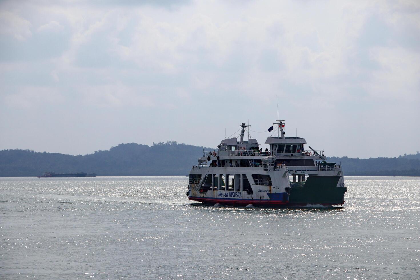 Various ship activities at the Port of Sri Bintan Pura in the city of Tanjung Pinang namely on the west coast of the island of Bintan photo