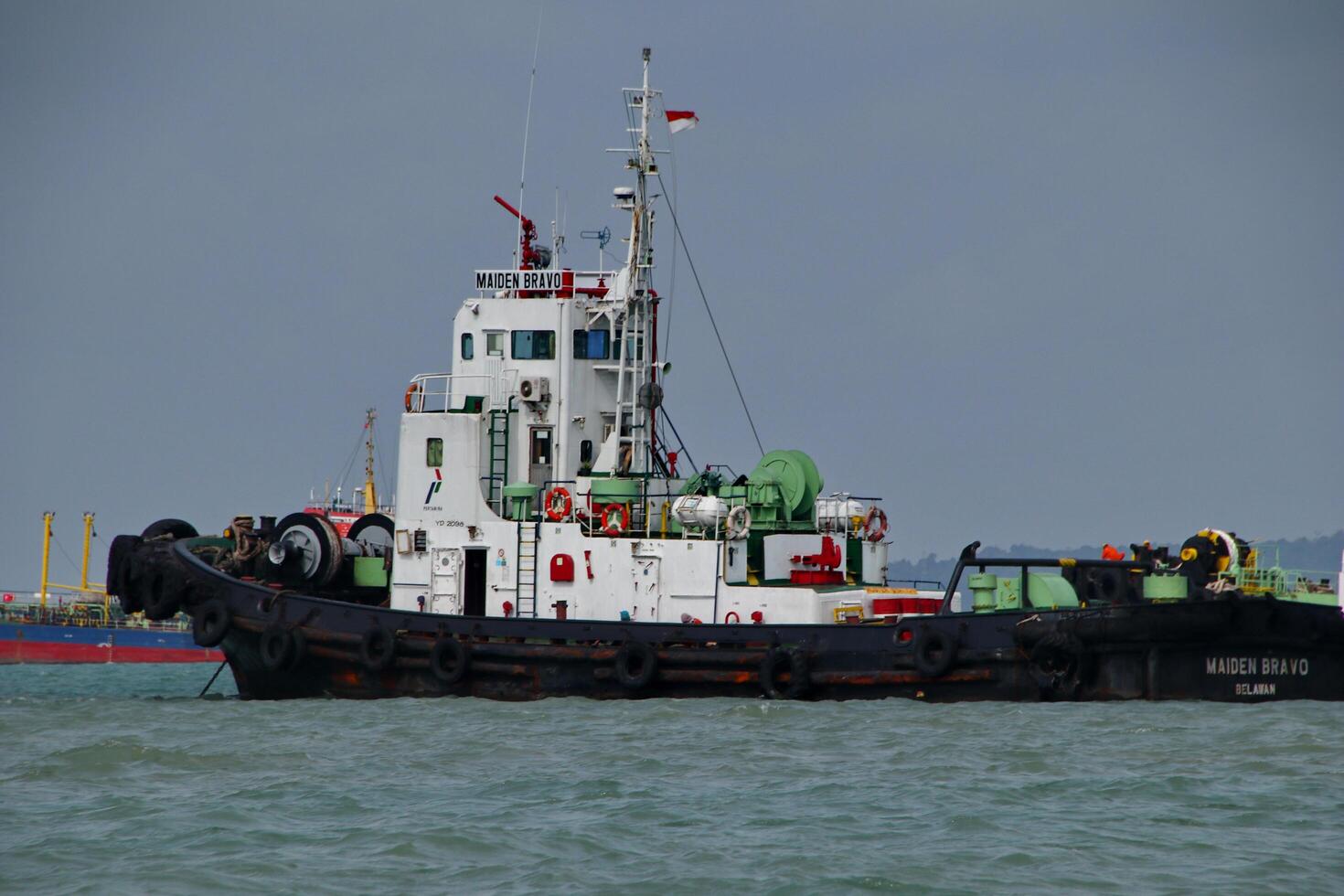 Various ship activities at the Port of Sri Bintan Pura in the city of Tanjung Pinang namely on the west coast of the island of Bintan photo