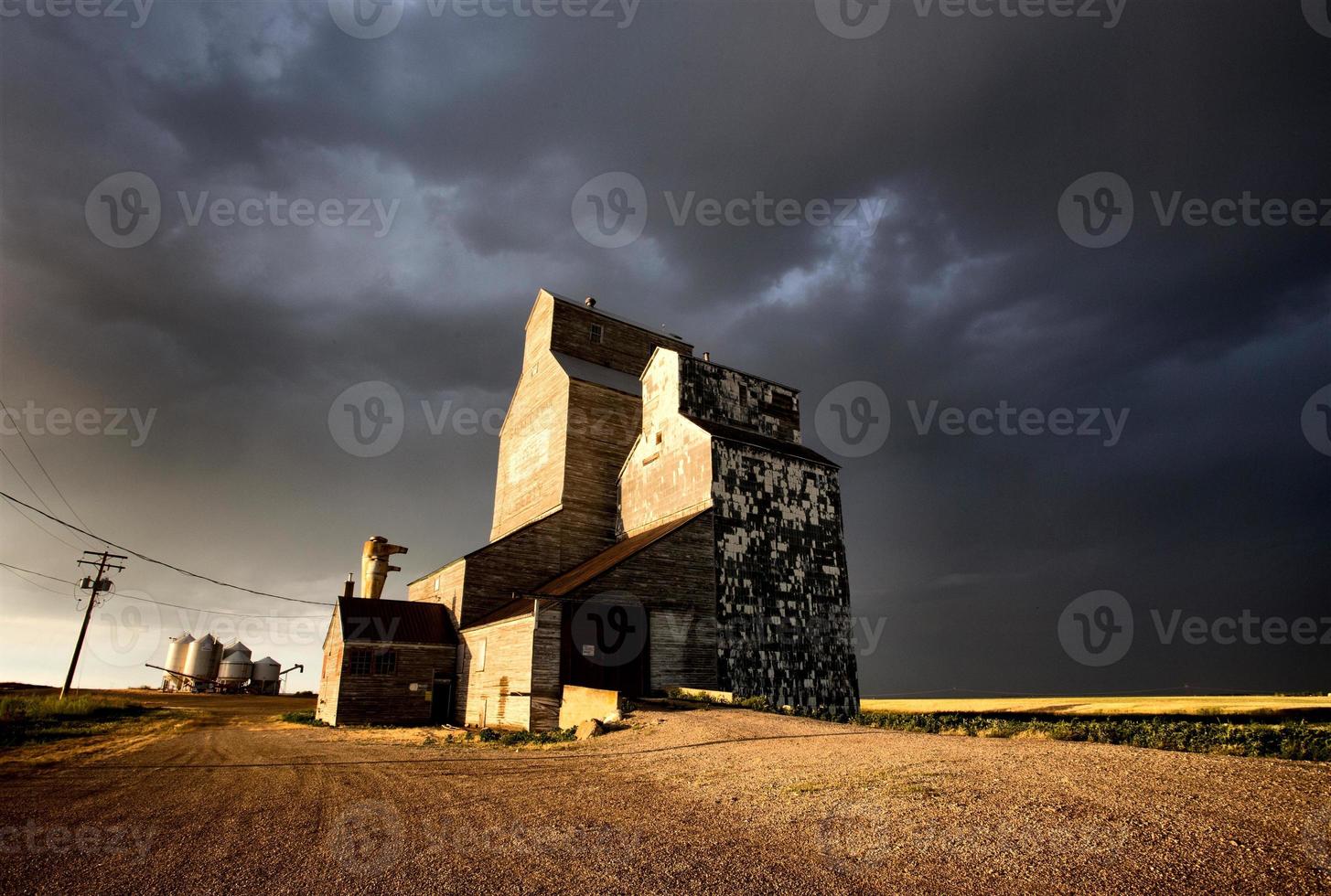 Storm Clouds Canada Grain Elevator photo
