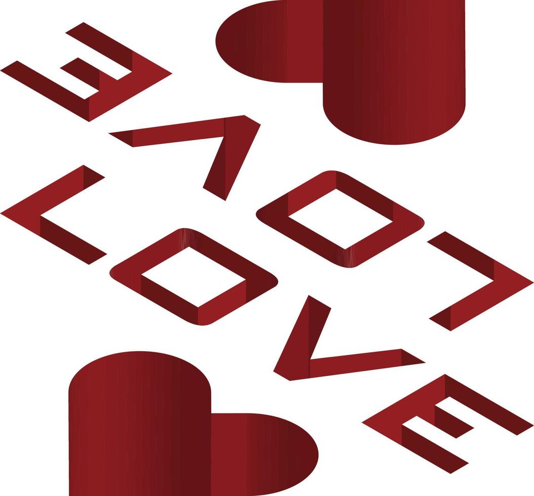 love depth effect perfect for design project vector